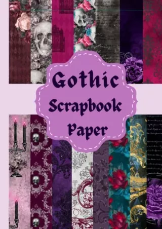[PDF] DOWNLOAD FREE Gothic Scrapbook Paper: Vintage Gothic Scrapbook Paper: