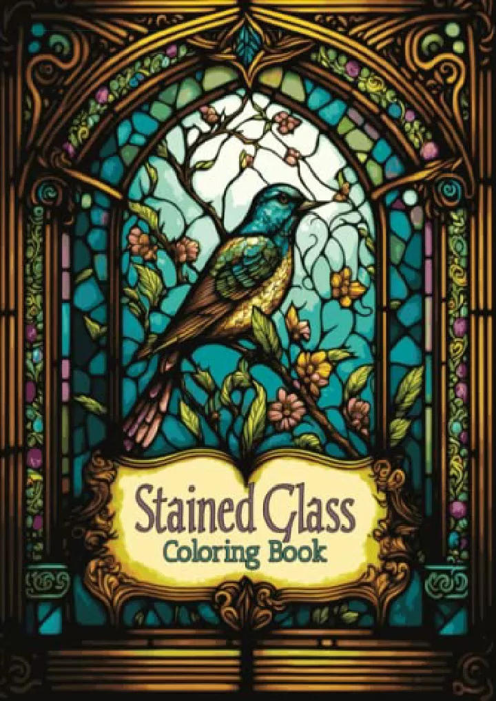 stained glass coloring book download pdf read