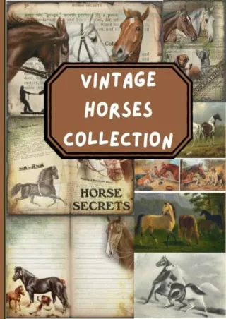 EPUB DOWNLOAD Vintage Horses Collection: Collection of Vintage Horses Ephem