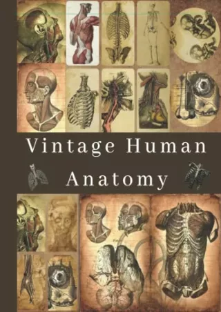 PDF KINDLE DOWNLOAD Vintage Human Anatomy: (124 images) Medical Book Drawin