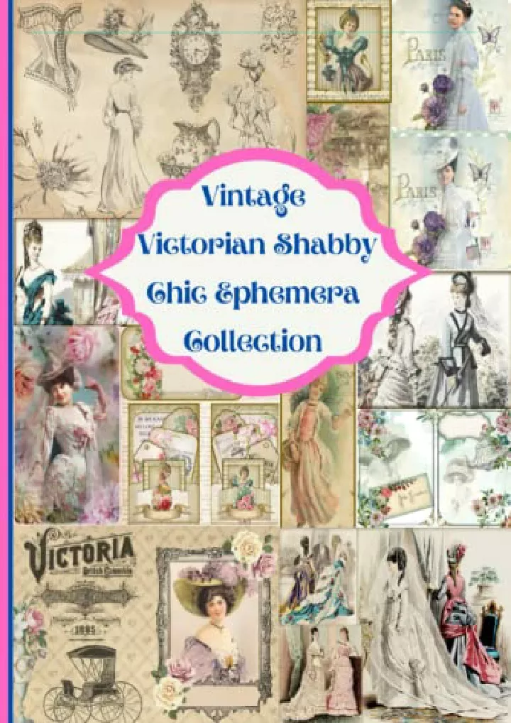 vintage victorian shabby chic ephemera collection