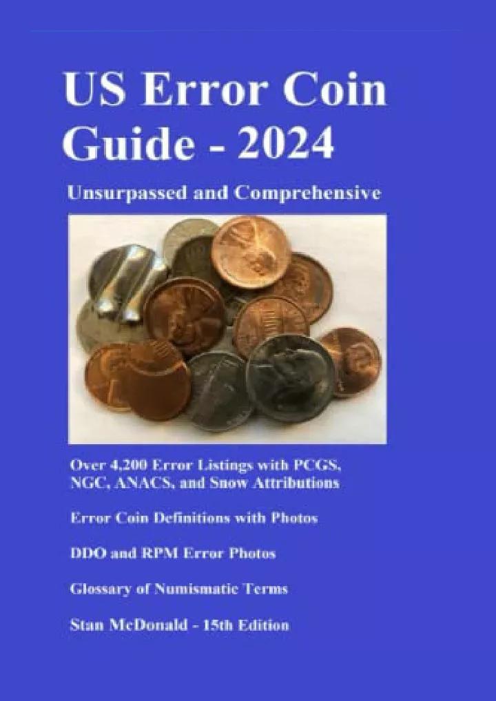PPT DOWNLOAD [PDF] US Error Coin Guide 2024 Unsurpassed and Comprehensive down PowerPoint
