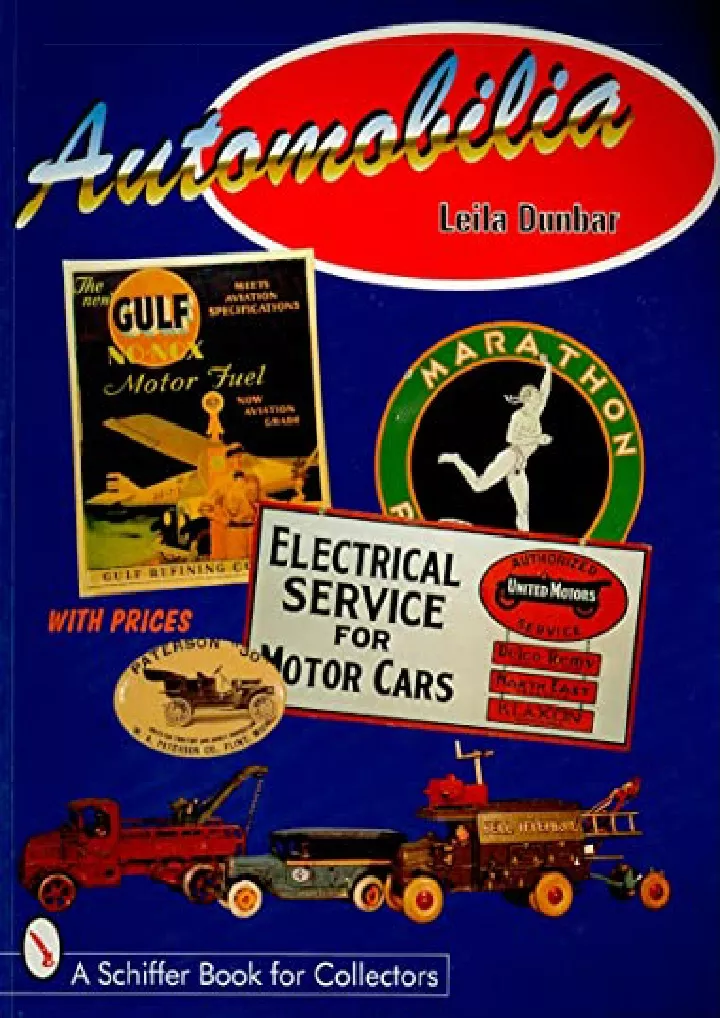 automobilia a schiffer book for collectors
