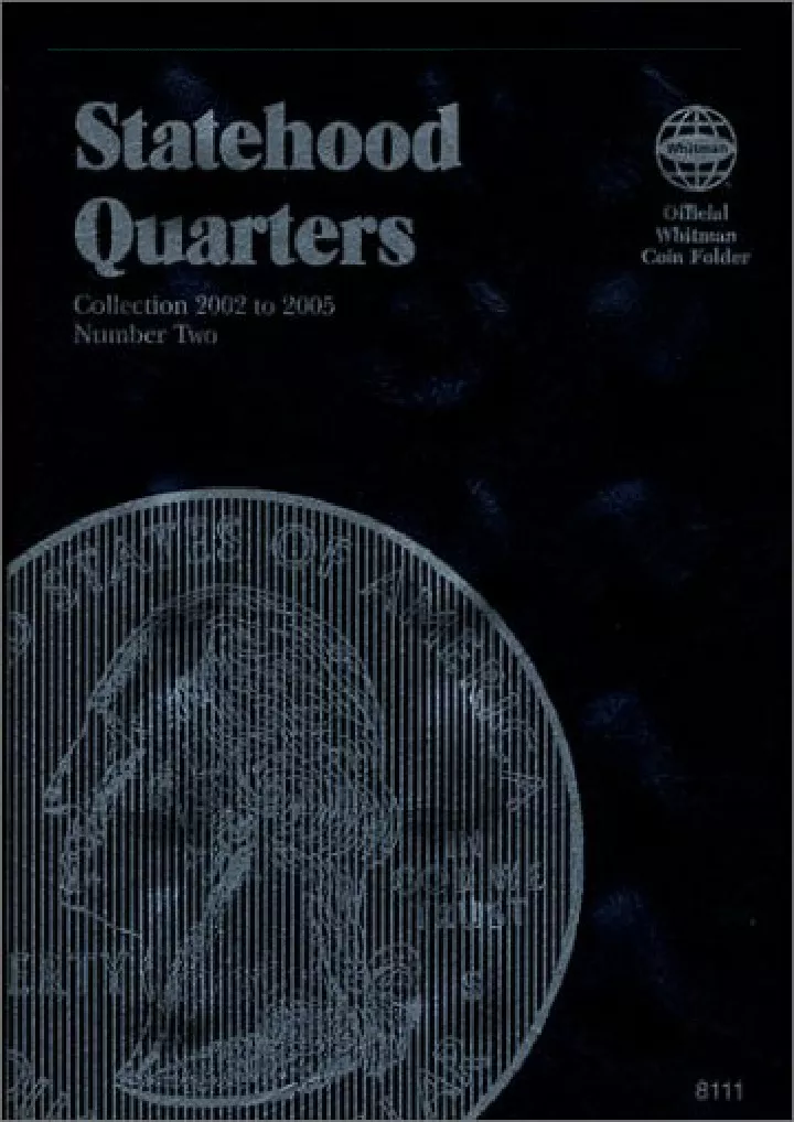 statehood quarters 2 official whitman coin folder