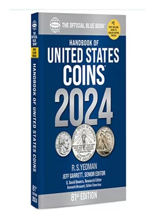 DOWNLOAD [PDF] Handbook (BlueBook) of United States Coins 2024 Paperback (O