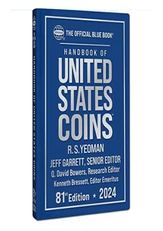 READ [PDF] Handbook (BlueBook) of United States Coins 2024 Hardcover (The O