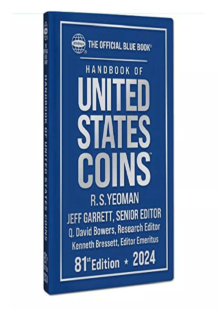 handbook bluebook of united states coins 2024