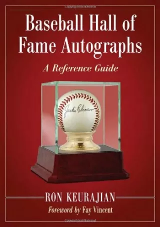 PDF BOOK DOWNLOAD Baseball Hall of Fame Autographs: A Reference Guide andro