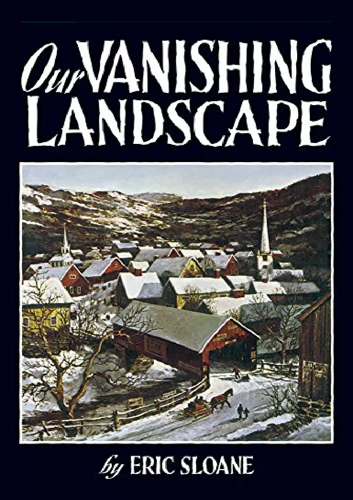 our vanishing landscape dover books on americana