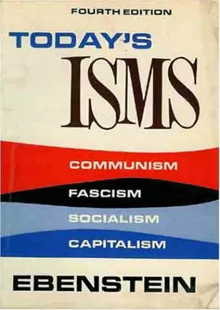 READ/DOWNLOAD Today's Isms Fourth Edition free