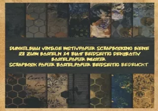 PDF/READ Vintage dekoratives Biene Scrapbook Papier SpezialitÃ¤t zum Basteln & J