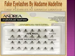 Fake Eyelashes By Madame Madeline
