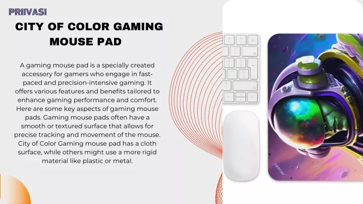 city of color gaming mouse pad