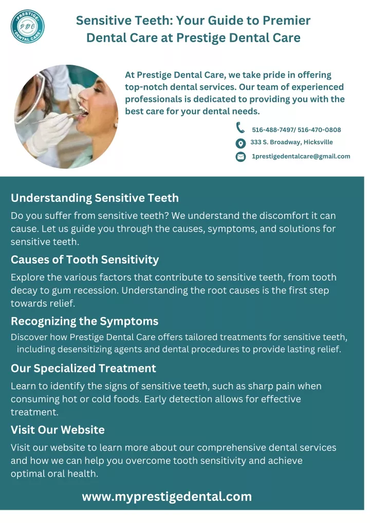 sensitive teeth your guide to premier dental care