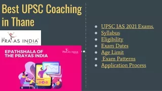 Best IAS Coaching in Thane