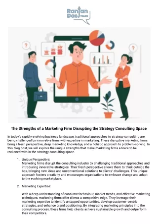 The Strengths of a Marketing Firm Disrupting the Strategy Consulting Space