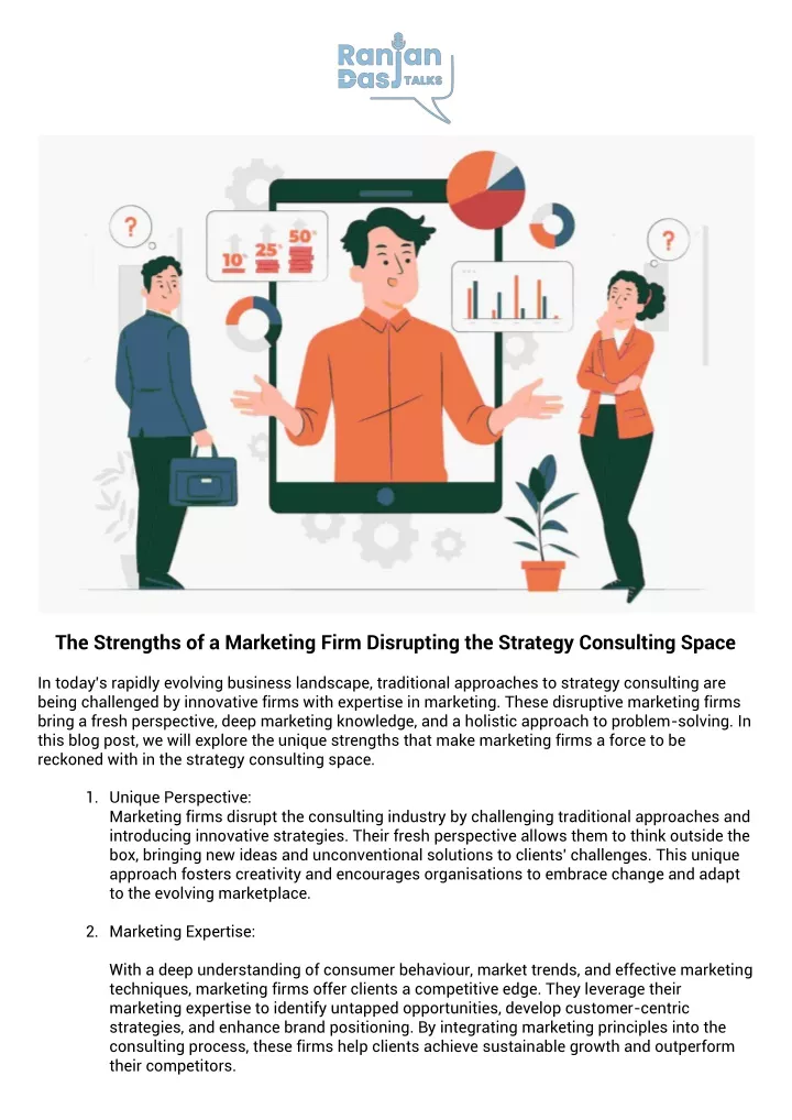 the strengths of a marketing firm disrupting