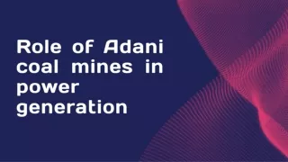 Role of Adani coal mines in power generation