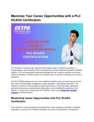 maximize your career opportunities with