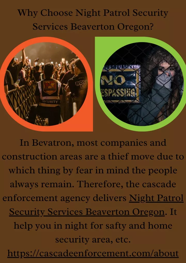 why choose night patrol security services