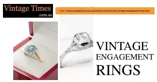 Elegance Redefined Discover Our Timeless Vintage Engagement Rings