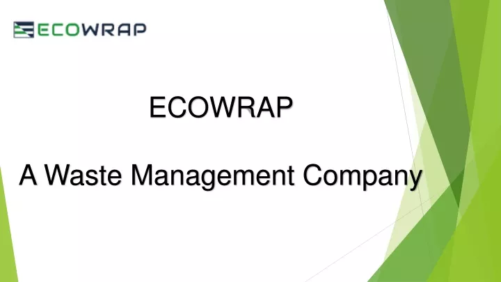 ecowrap a waste management company