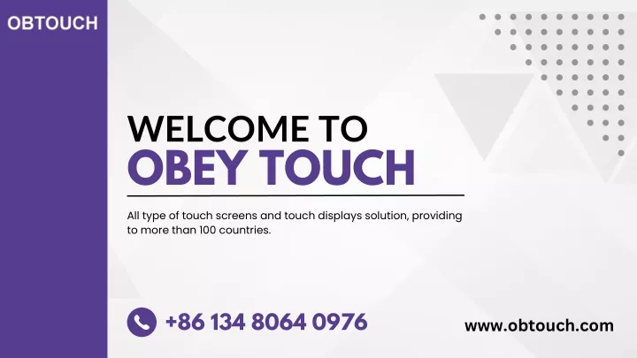 welcome to obey touch