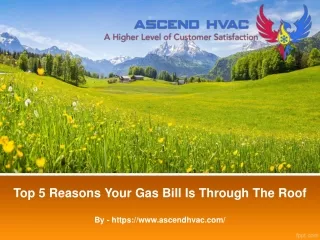 Top 5 Reasons Your Gas Bill Is Through The Roof