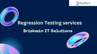 Regression Testing services