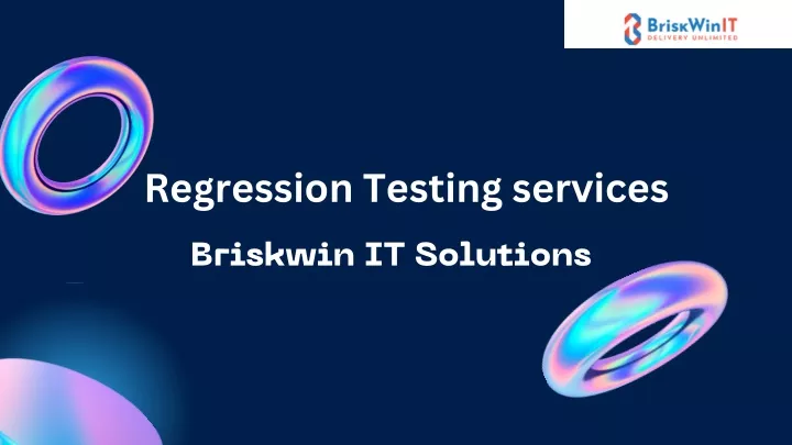 regression testing services