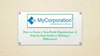 How to Form a Non-Profit Organization: A Step-by-Step Guide to Making a Differen