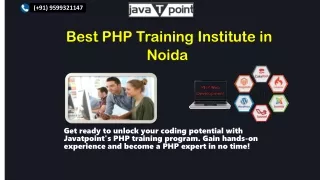 php training institute in  noida