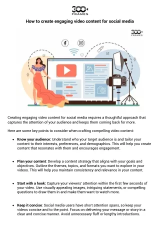 How to create engaging video content for social media