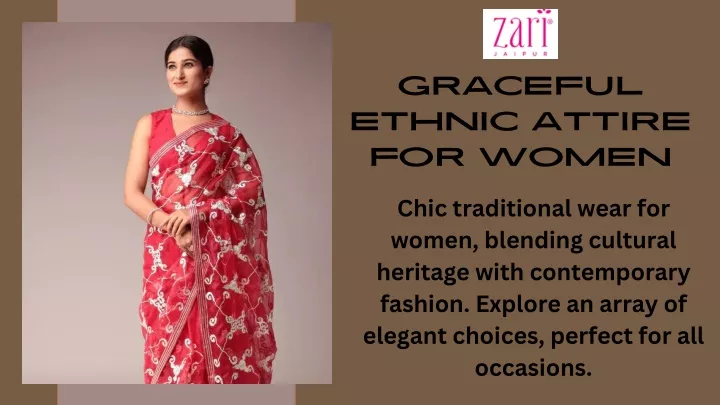 graceful ethnic attire for women