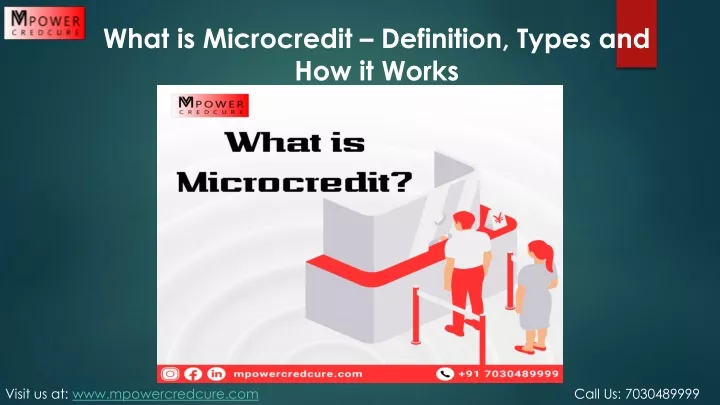 what is microcredit definition types