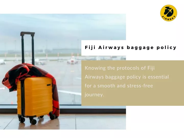 fiji airways baggage policy