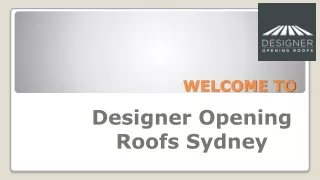 Retractable roof Sydney - designeropeningroofs
