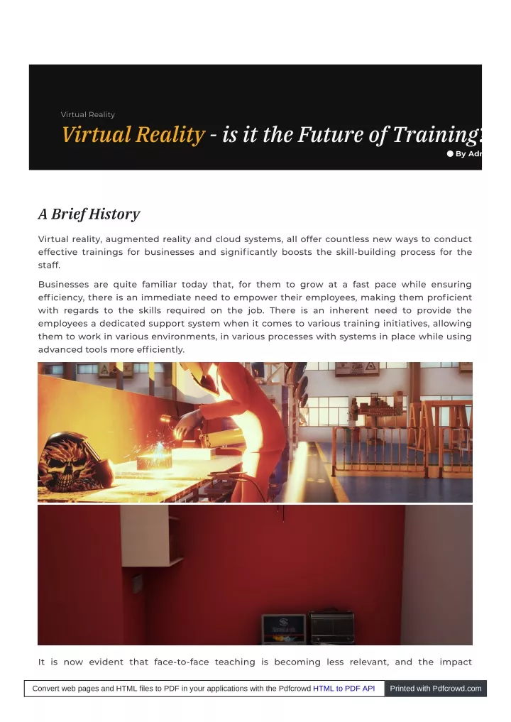 virtual reality virtual reality is it the future