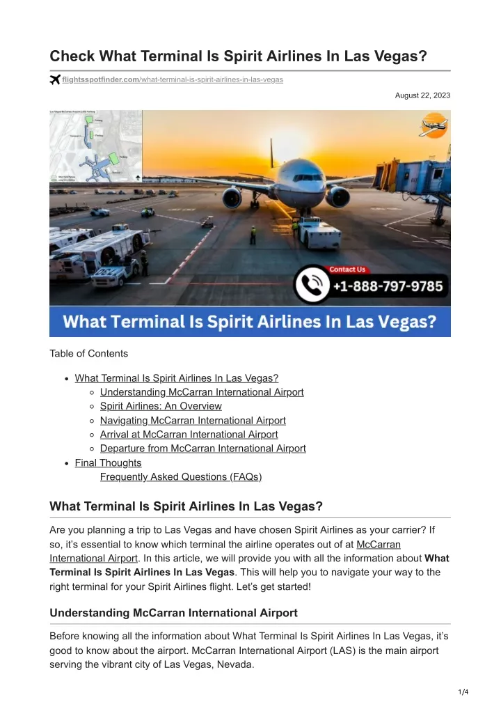 check what terminal is spirit airlines