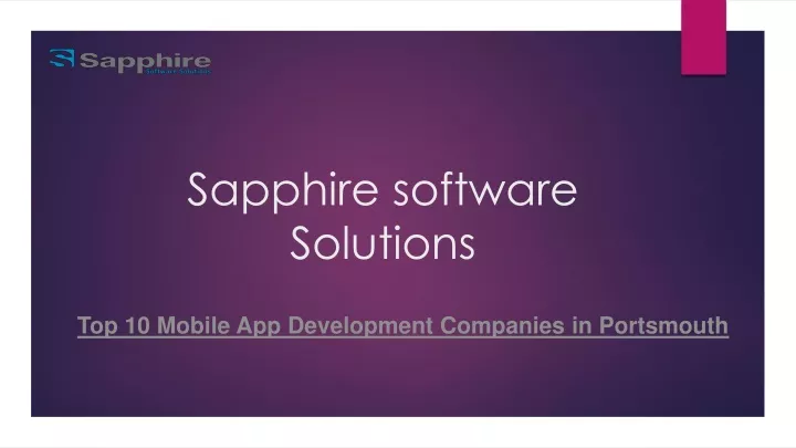 sapphire software solutions