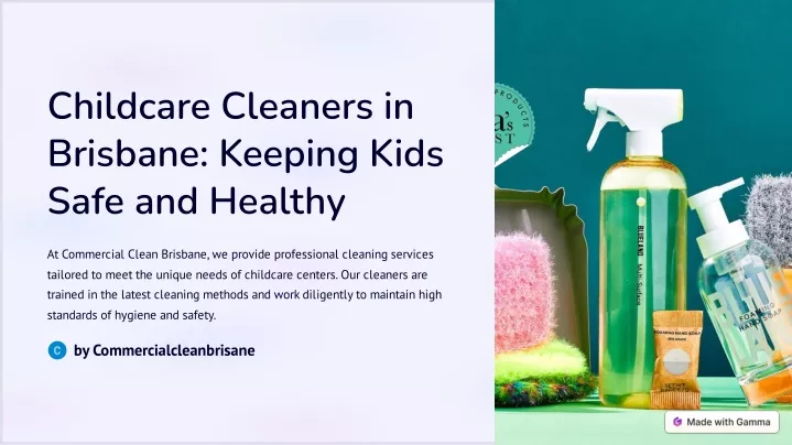 childcare cleaners in brisbane keeping kids safe