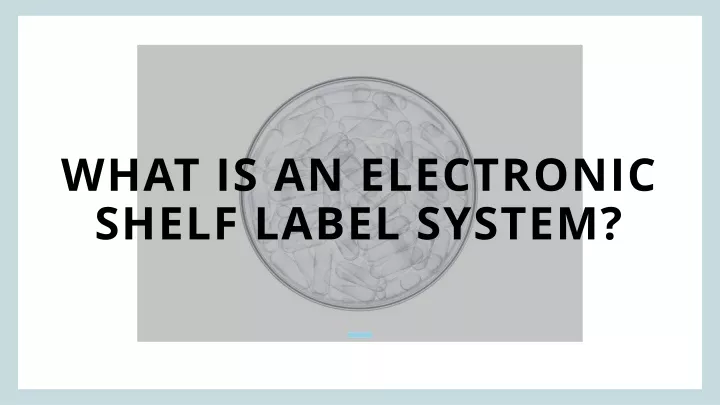 what is an electronic shelf label system
