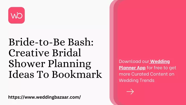 bride to be bash creative bridal shower planning