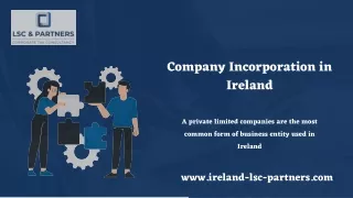 Company Incorporation in Ireland