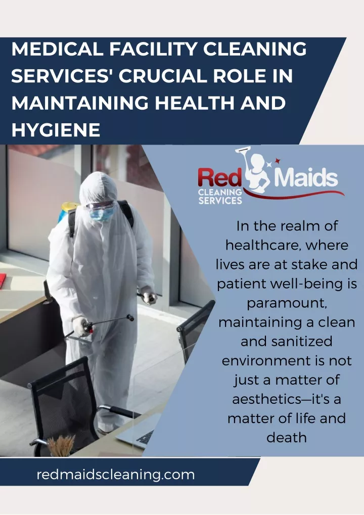 medical facility cleaning services crucial role