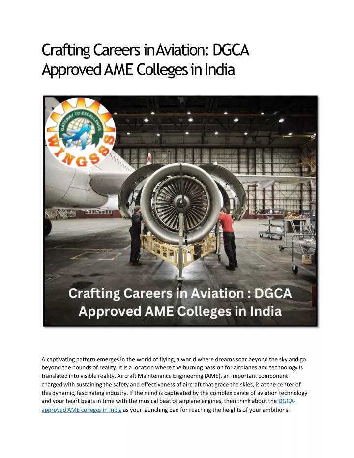 crafting careers in aviation dgca approved ame colleges in india