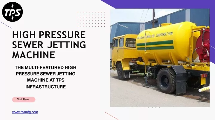 high pressure sewer jetting machine