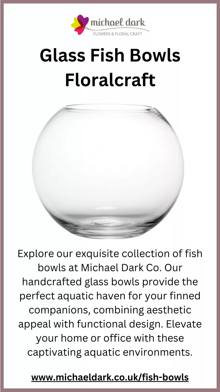 glass fish bowls floralcraft