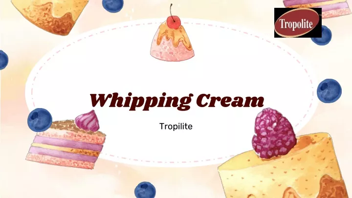 whipping cream