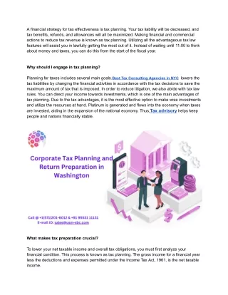 a financial strategy for tax effectiveness